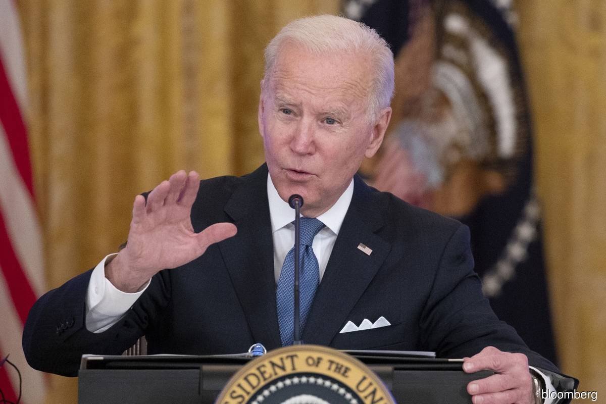 Biden approval rating declines to 41% at start of second year of his presidency - The Edge Malaysia
